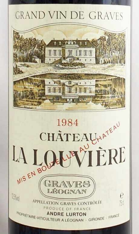 1984年 シャトー ラ ルーヴィエール ルージュ Chateau La Louviere Rouge の販売 ヴィンテージワイン専門店のnengou Wine Com