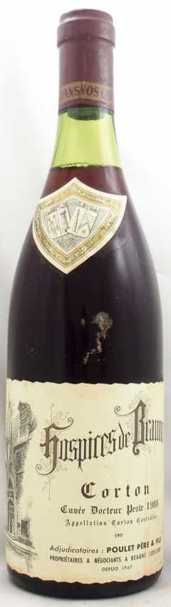 1966年 オスピス ド ボーヌ コルトン グラン クリュ キュヴェ ドクトル ペスト プーレ ペール エ フィスhospices De Beaune Corton Cuvee Docteur Peste Poulet Pere Filsの販売 ヴィンテージワイン専門店のnengou Wine Com